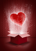 Cadeau surprise d'amour en pleine lumi&egrave;re
